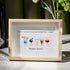 Happy Hour Colourful Sea Glass Framed Art Gift For Cocktail Lover - Oak - 6" X 8" - image 5