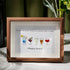 Happy Hour Colourful Sea Glass Framed Art Gift For Cocktail Lover - Walnut Brown - 6" X 8" - image 6