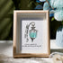 Grateful For The Light You Bring Into My Life Sea Glass Framed Art - Oak - 8" X 6" - image 4