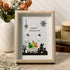 Ghost Happy Halloween Sea Glass Framed Art - Oak - 8" X 6" - image 5