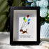 Run Free Now My Angel Dog Memorial Sea Glass Framed Art - Black - 8" X 6" - image 0