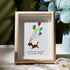 Run Free Now My Angel Dog Memorial Sea Glass Framed Art - Oak - 8" X 6" - image 5