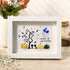 Happy Halloween Ghost And Pumpkin Sea Glass Framed Art - White - 6" X 8" - image 6
