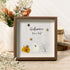 Halloween Trick Or Treat Sea Glass Framed Art - Walnut Brown - 8" X 8" - image 6