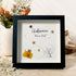 Halloween Trick Or Treat Sea Glass Framed Art - Black - 8" X 8" - image 0
