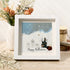 Halloween Ghost House Sea Glass Framed Art - White - 8" X 8" - image 6