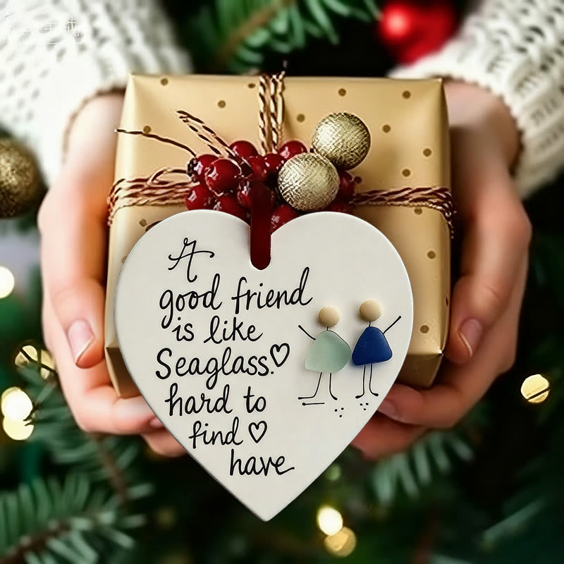 Friendship Gift A Friend Is Like Sea Glass Hanging Ornament - image 4