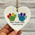 Pet Memorial Gift Rainbow Paw Sea Glass Hanging Ornament - Buy 4 Get 3 Free(7 Pcs) - 2.91" × 2.76" × 0.12" - image 0