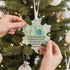 Friendship Gift Snowflake Shaped Sea Glass Hanging Ornament - image 2