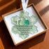 Friendship Gift Snowflake Shaped Sea Glass Hanging Ornament - image 4