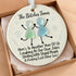 Friendship Gift Funny Friends Sea Glass Hanging Ornament - image 3