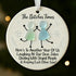 Friendship Gift Funny Friends Sea Glass Hanging Ornament - image 1