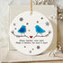 Long Distance Relationships Gifts Sea Glass Hanging Ornament - image 1