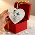 To My Grandchild Heart-Shaped Sea Glass Hanging Ornament - image 2