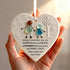 To My Grandchild Heart-Shaped Sea Glass Hanging Ornament - Buy 5 Get 2 Free(7 Pcs) - 2.91" × 2.76" × 0.12" - image 0