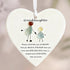 Family Heart-Shaped Sea Glass Hanging Ornament For Granddaughter - image 4