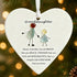 Family Heart-Shaped Sea Glass Hanging Ornament For Grandson - image 3