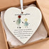 Family Heart-Shaped Sea Glass Hanging Ornament For Granddaughter - image 1