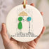 Unwavering Companion & Love Sea Glass Hanging Ornament - Round - Buy 5 Get 2 Free(7 Pcs) - image 5