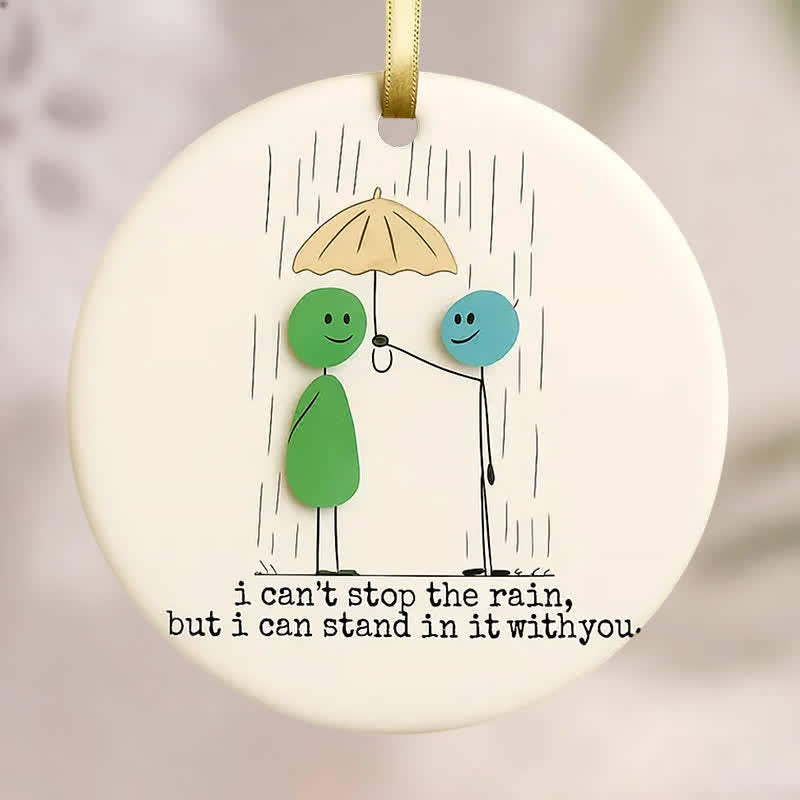 Unwavering Companion & Love Sea Glass Hanging Ornament - image 9