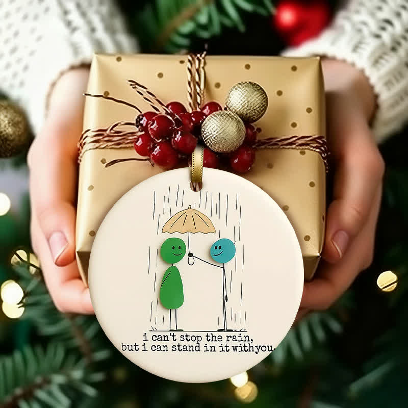 Unwavering Companion & Love Sea Glass Hanging Ornament - image 7