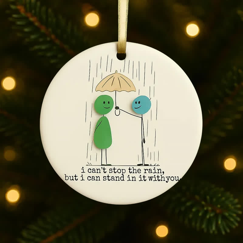 Unwavering Companion & Love Sea Glass Hanging Ornament - image 8