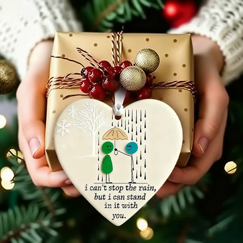 Unwavering Companion & Love Sea Glass Hanging Ornament - image 2