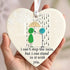 Unwavering Companion & Love Sea Glass Hanging Ornament - Heart - Buy 5 Get 2 Free(7 Pcs) - image 0