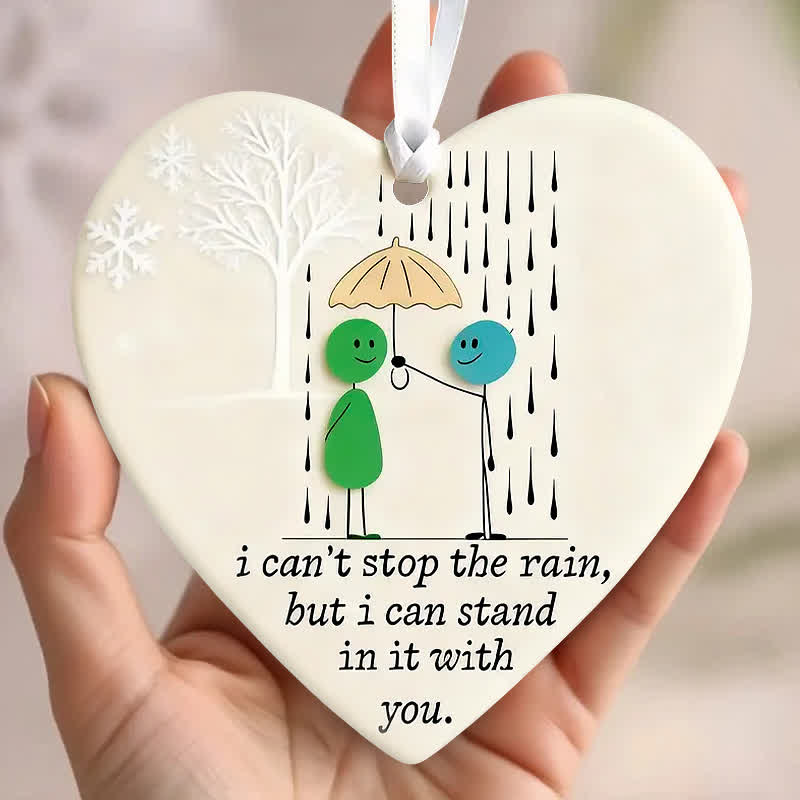Unwavering Companion & Love Sea Glass Hanging Ornament - Heart - Buy 5 Get 2 Free(7 Pcs) - image 0