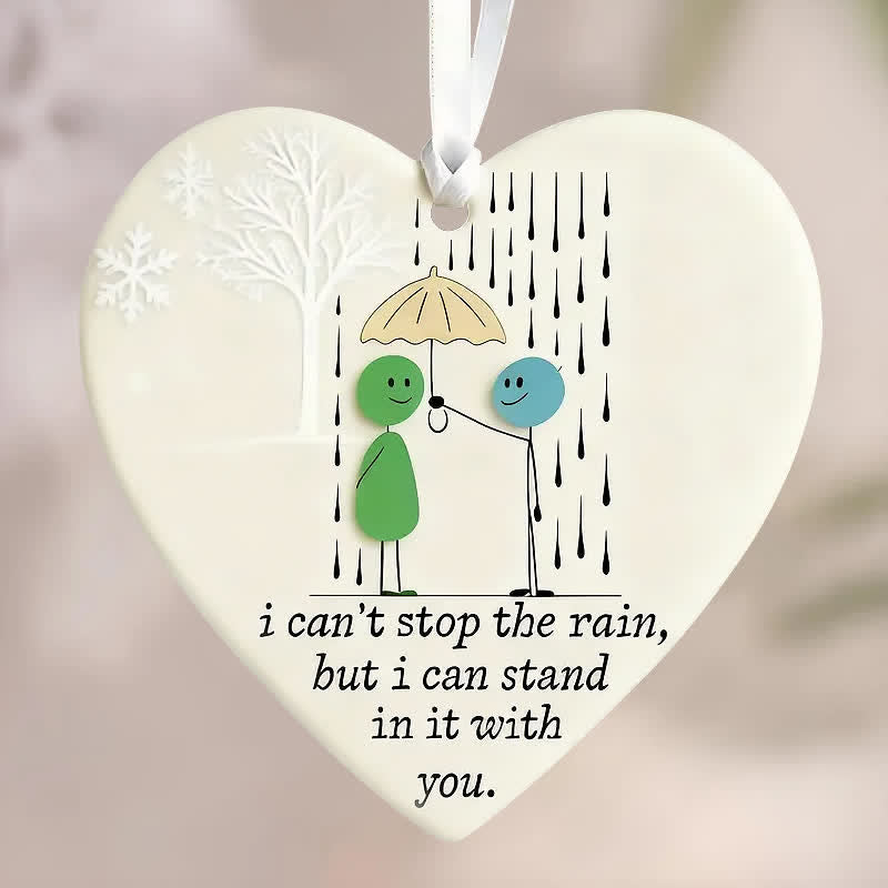 Unwavering Companion & Love Sea Glass Hanging Ornament - image 4
