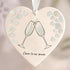 Cheers To Our Forever Heart-shaped Sea Glass Hanging Ornament - image 4