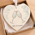 Cheers To Our Forever Heart-shaped Sea Glass Hanging Ornament - image 1