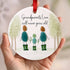 Grandparents Love Round-shaped Sea Glass Hanging Ornament - Buy 5 Get 2 Free(7 Pcs) - 2.87" × 2.87" × 0.12" - image 0