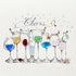Cocktail Party Sea Glass Framed Art - Seaglass Card - 6" X 8" - image 1