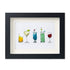 Cocktail Theme Sea Glass Framed Art - Black - 6" X 8" - image 9