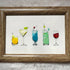 Cocktail Theme Sea Glass Framed Art - image 0