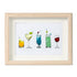 Cocktail Theme Sea Glass Framed Art - Oak - 6" X 8" - image 7