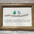 Handmade Friendship Quote With Birds Sea Glass Framed Art - image 0