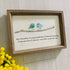 Handmade Friendship Quote With Birds Sea Glass Framed Art - image 3