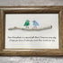 Handmade Friendship Quote With Birds Sea Glass Framed Art - image 0