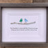 Handmade Friendship Quote With Birds Sea Glass Framed Art - image 4