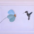 Mini Hummingbird And Flower Sea Glass Framed Art - image 5