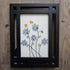 Forget Me Not Flower And Birds Sea Glass Framed Art - image 4
