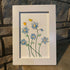 Forget Me Not Flower And Birds Sea Glass Framed Art - image 7
