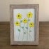 Handcrafted Yellow Flower Sea Glass Framed Art - image 5