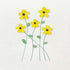 Handcrafted Yellow Flower Sea Glass Framed Art - Seaglass Card - 8" X 6" - image 1