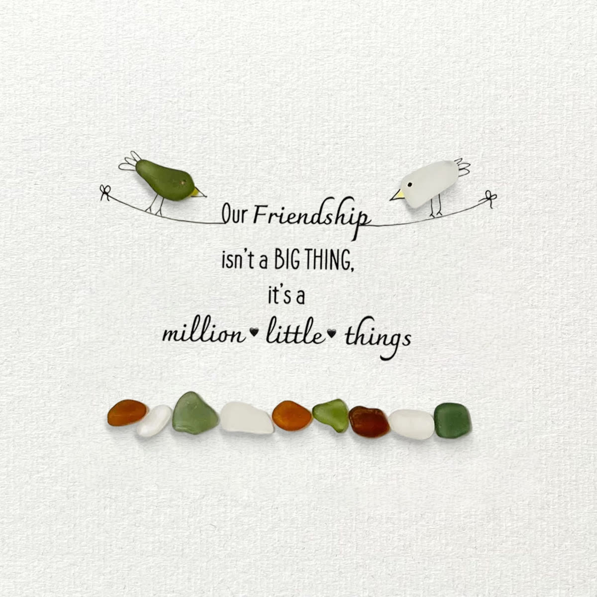 Our Friendship Is A Million Little Things Sea Glass Framed Art - image 8