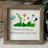 Flowers Are Like You Sea Glass Framed Art - image 3