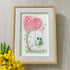 Couple On Swing Under A Love Tree Sea Glass Framed Art - image 0