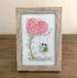 Couple On Swing Under A Love Tree Sea Glass Framed Art - image 4